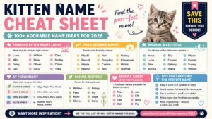 Kitten Names for 2026: The Best Names for Your New Cat