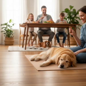How to Train Your Dog Not to Beg at the Table